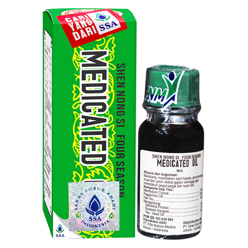 Shen Nong Si Four Season Medicated Oil - 6 mL