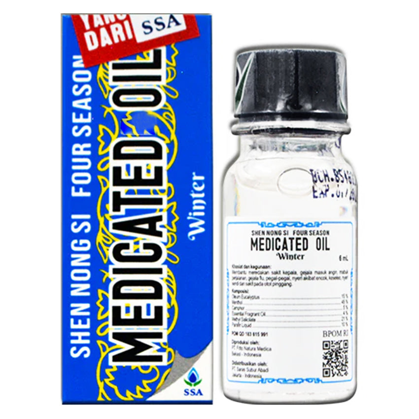 Gambar Shen Nong Si Four Season Medicated Oil Winter - 6 mL Jenis Minyak Angin