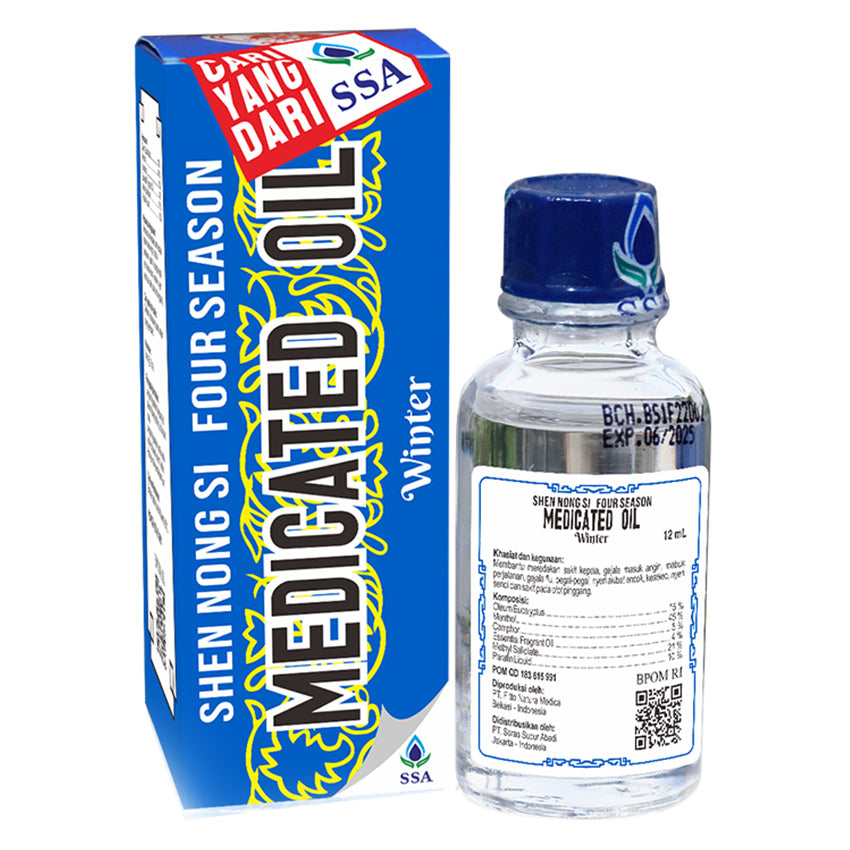 Gambar Shen Nong Si Four Season Medicated Oil Winter - 12 mL Jenis Minyak Angin