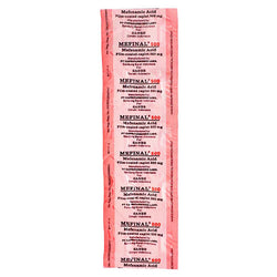 Gambar Mefinal Mefenamic Acid 500 mg Obat Pereda Nyeri - 10 Tablet Obat
