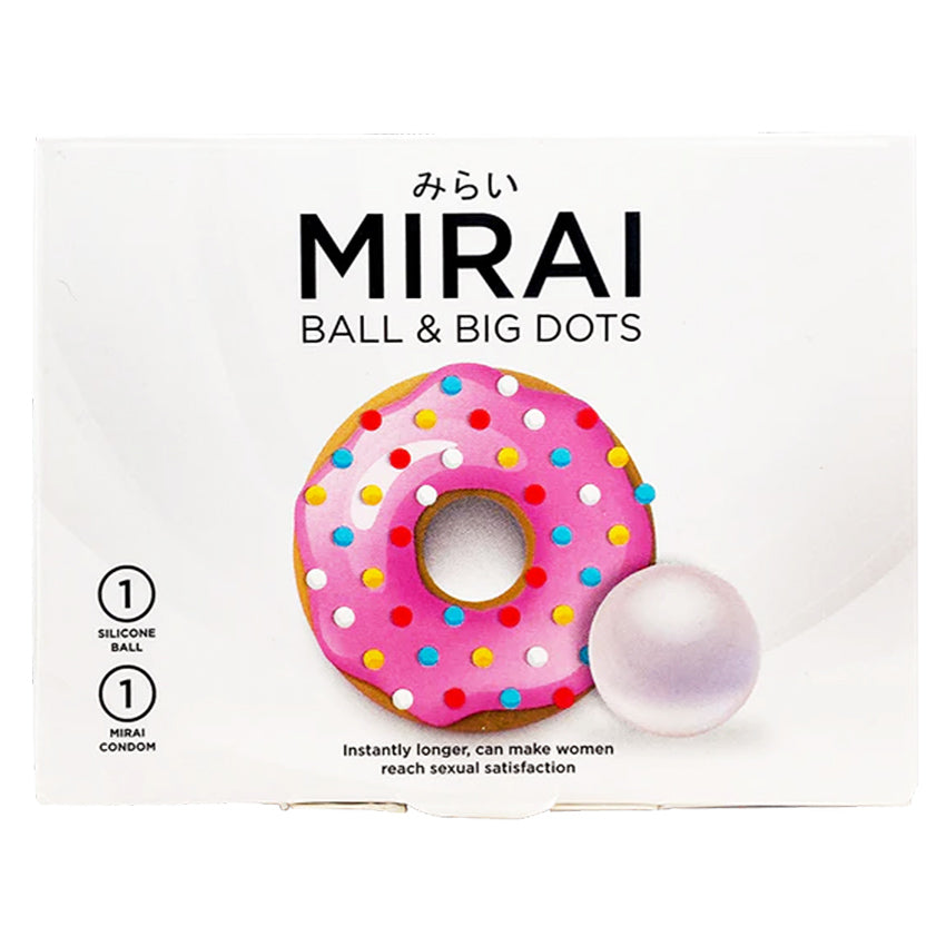 Gambar Mirai Kondom Ball & Big Dots - 1 Pcs Jenis Kondom