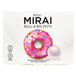 Gambar Mirai Kondom Ball & Big Dots - 1 Pcs Kondom