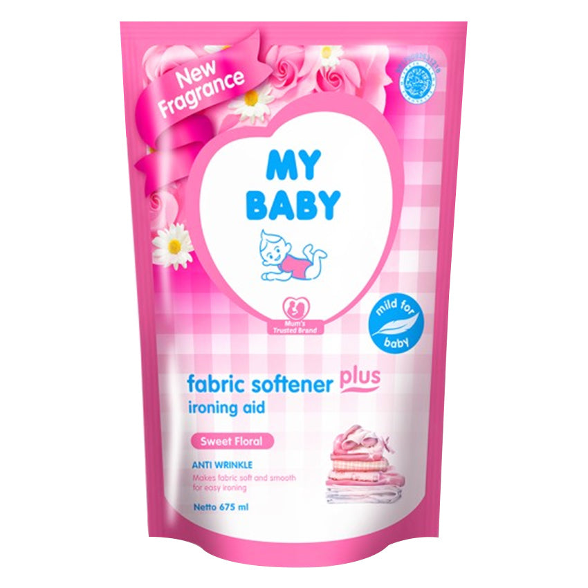 My Baby Fabric Plus Ironing Aid Sweet Floral Softener - 675 mL