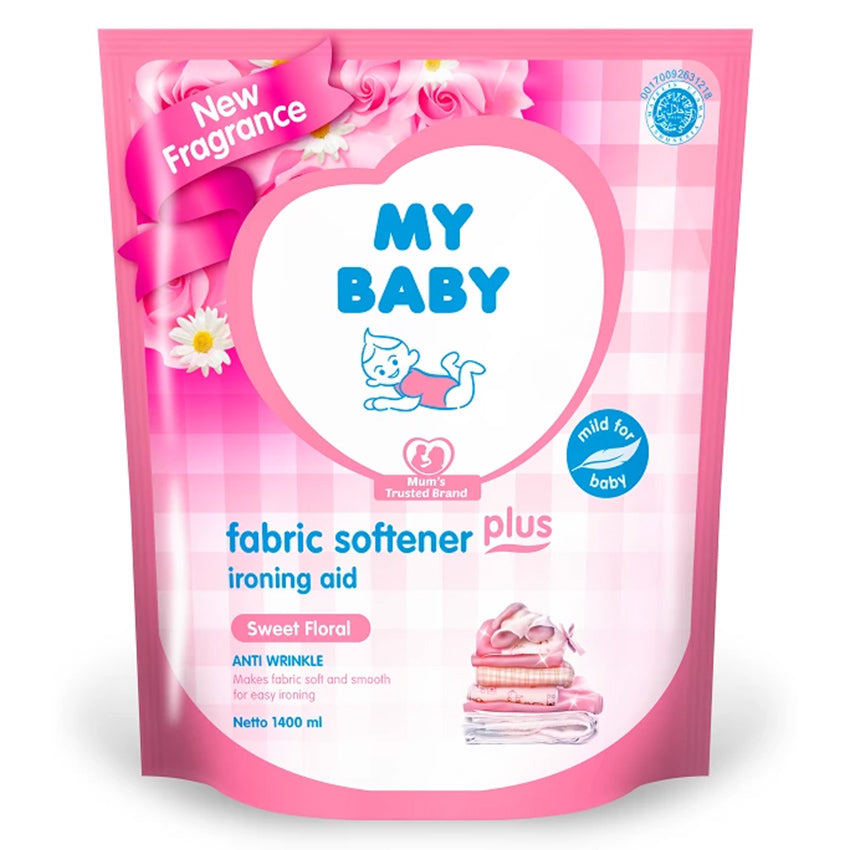 My Baby Fabric Plus Ironing Aid Sweet Floral Softener - 1400 mL