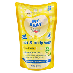 Gambar My Baby Hair & Body Wash Aloe Vera & Avocado Pouch - 375 mL Perlengkapan Bayi & Anak