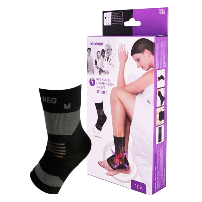 Gambar Neomed Ankle Compression Sleeve JC-301 Pelindung Pergelangan Kaki - 1 Pcs Jenis Peralatan Medis