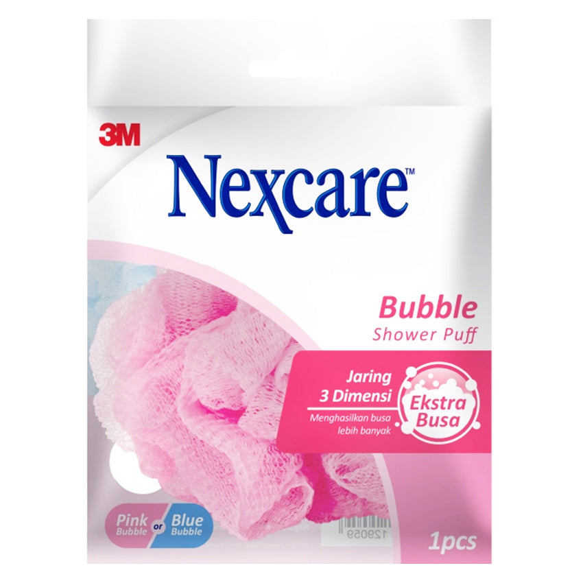 Nexcare Bubble Shower Puff Random Color - 1 Pcs