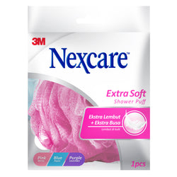 Gambar Nexcare Extra Soft Shower Puff Random Color - 1 Pcs Perawatan Tubuh