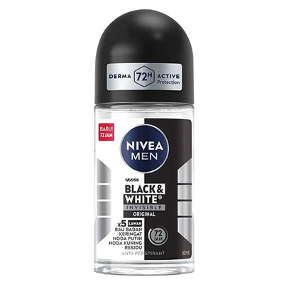 Nivea Men Invisible Black & White Deodorant Roll On - 50 mL