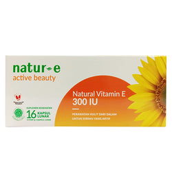 Gambar Natur-E Active Beauty Natural Vitamin E 300 IU - 16 Softgels Kesehatan Kulit