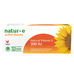 Gambar Natur-E Active Beauty Natural Vitamin E 300 IU - 32 Softgels Kesehatan Kulit