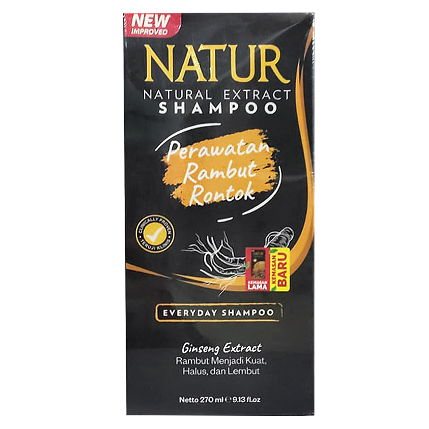 Gambar Natur Shampoo Ginseng Extract - 270 mL Perawatan Rambut