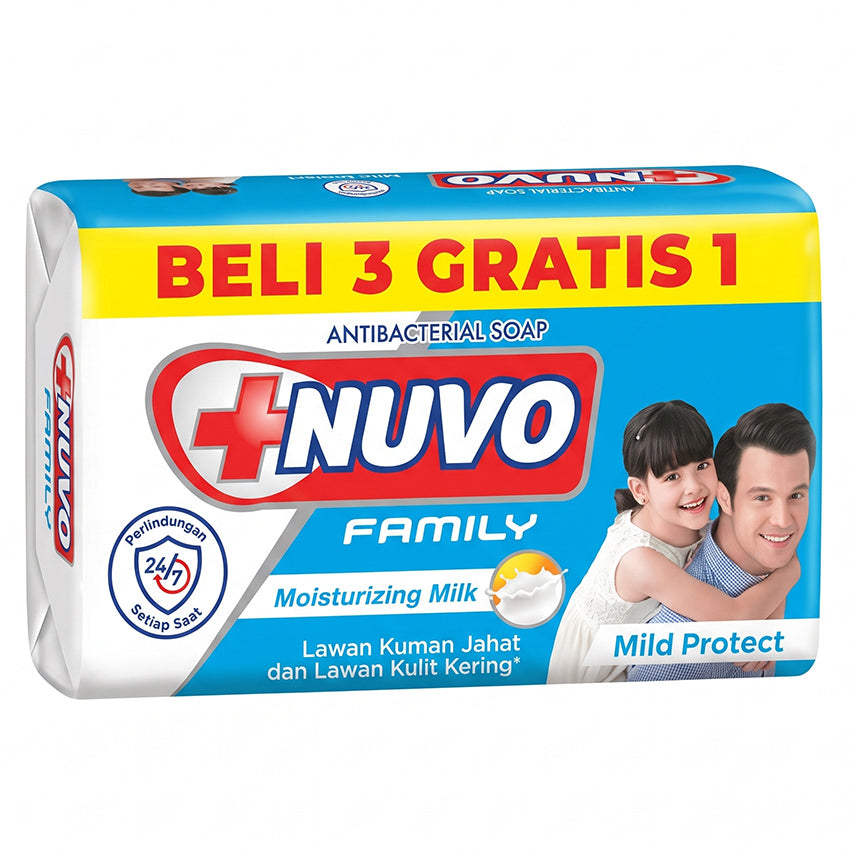 Nuvo Family Mild Protect Bar Soap 100 gr - 4 Pcs