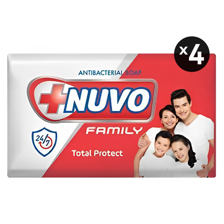 Nuvo Family Total Protect Bar Soap 100 gr - 4 Pcs