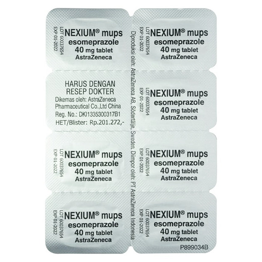 Gambar Nexium 40 mg Obat Lambung - 7 Tablet [AI] Jenis Obat