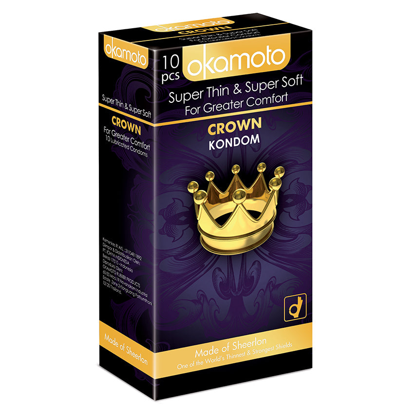 Okamoto Kondom Crown - 10 Pcs (3 Box)