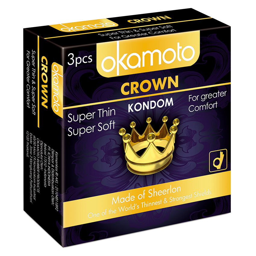 Okamoto Kondom Crown - 3 Pcs (5 Box)