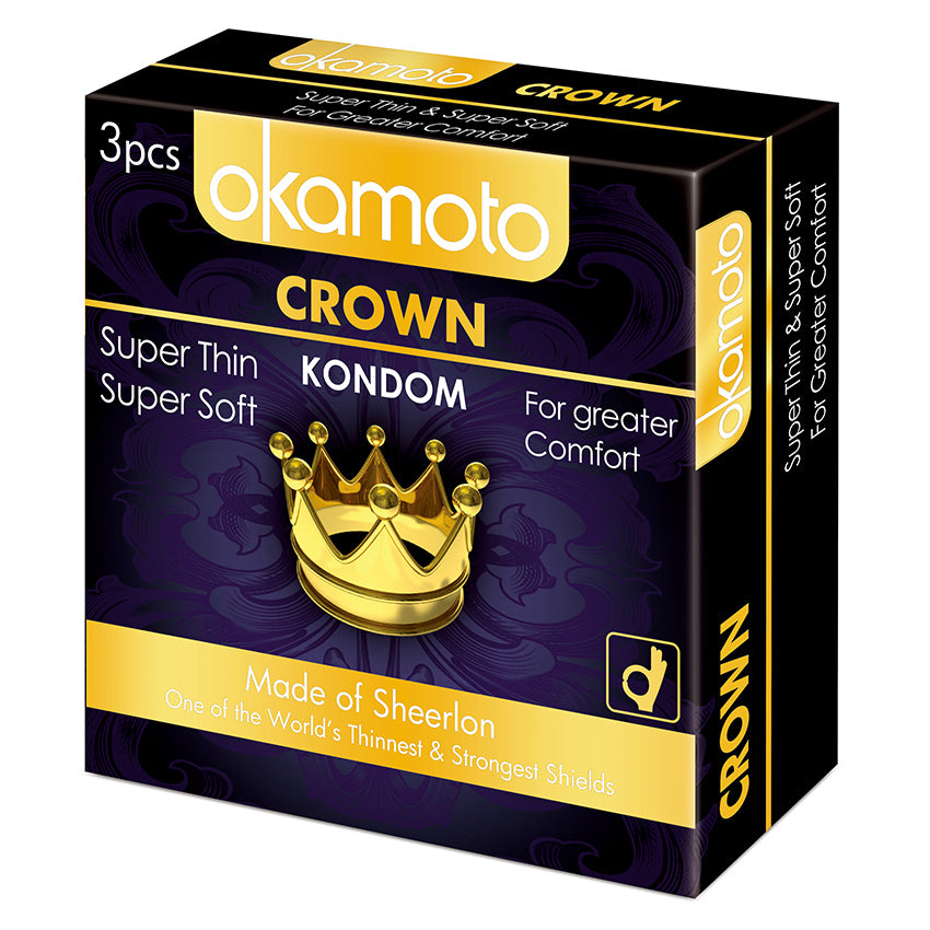 Okamoto Kondom Crown - 3 Pcs