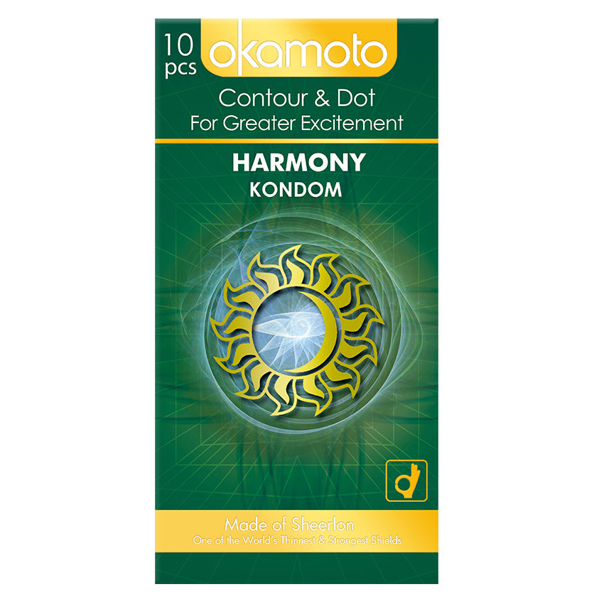 Okamoto Kondom Platinum - 10 Pcs + Okamoto Kondom Harmony - 10 Pcs