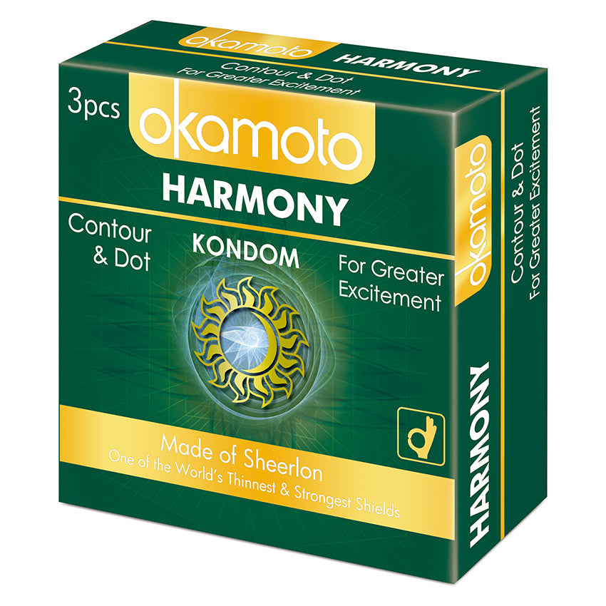 Okamoto Kondom Harmony - 3 Pcs (5 Box)