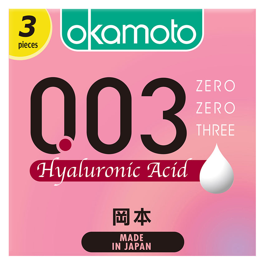 Okamoto Kondom 003 Hyaluronic Acid - 3 Pcs