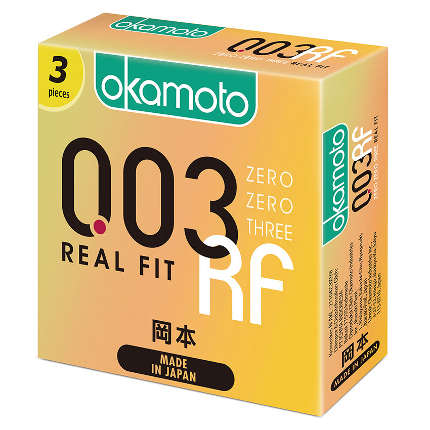 Okamoto Kondom 003 Real Fit - 3 Pcs