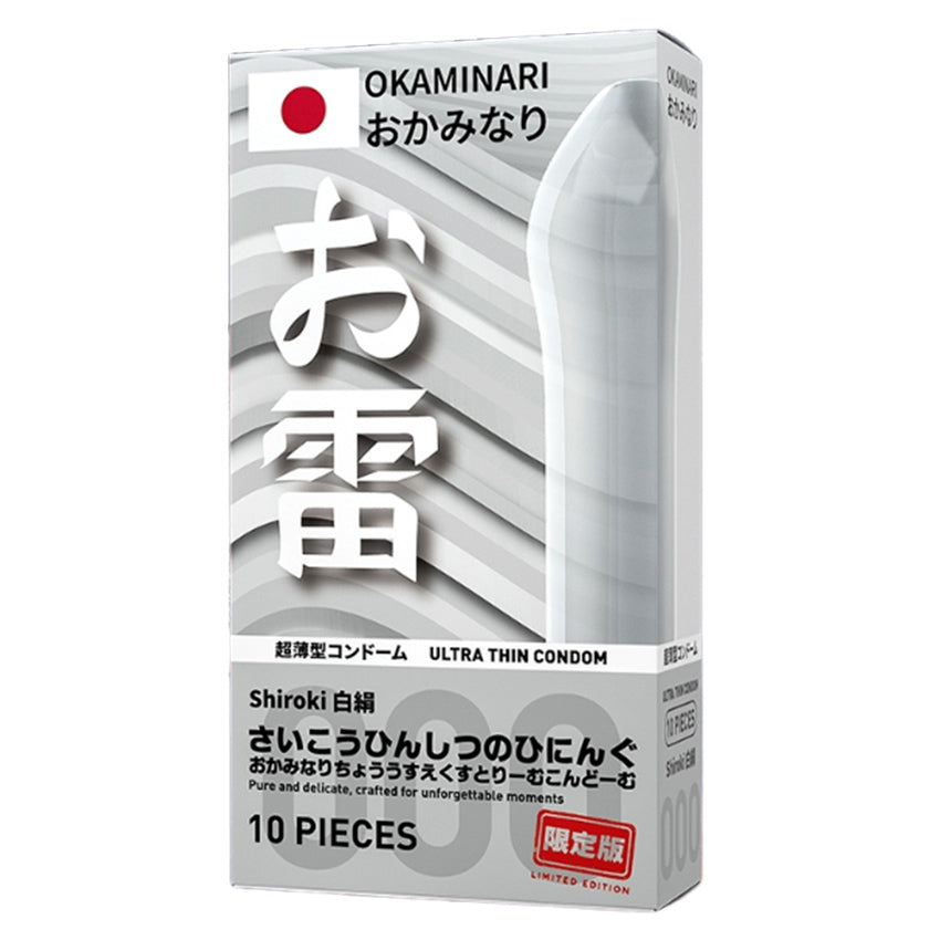 Okaminari Shiroki Kondom 001 Tipis Original - 10 Pcs
