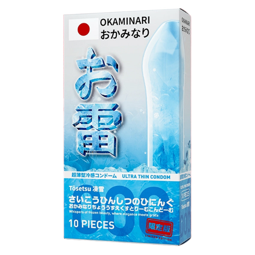 Okaminari Tosetsu Kondom 001 Tipis Ice - 10 Pcs