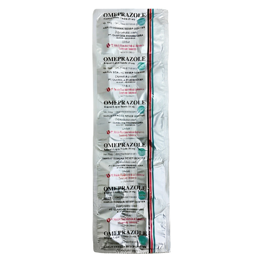 Omeprazole 20 mg Obat Lambung - 10 Kapsul [Nulab]