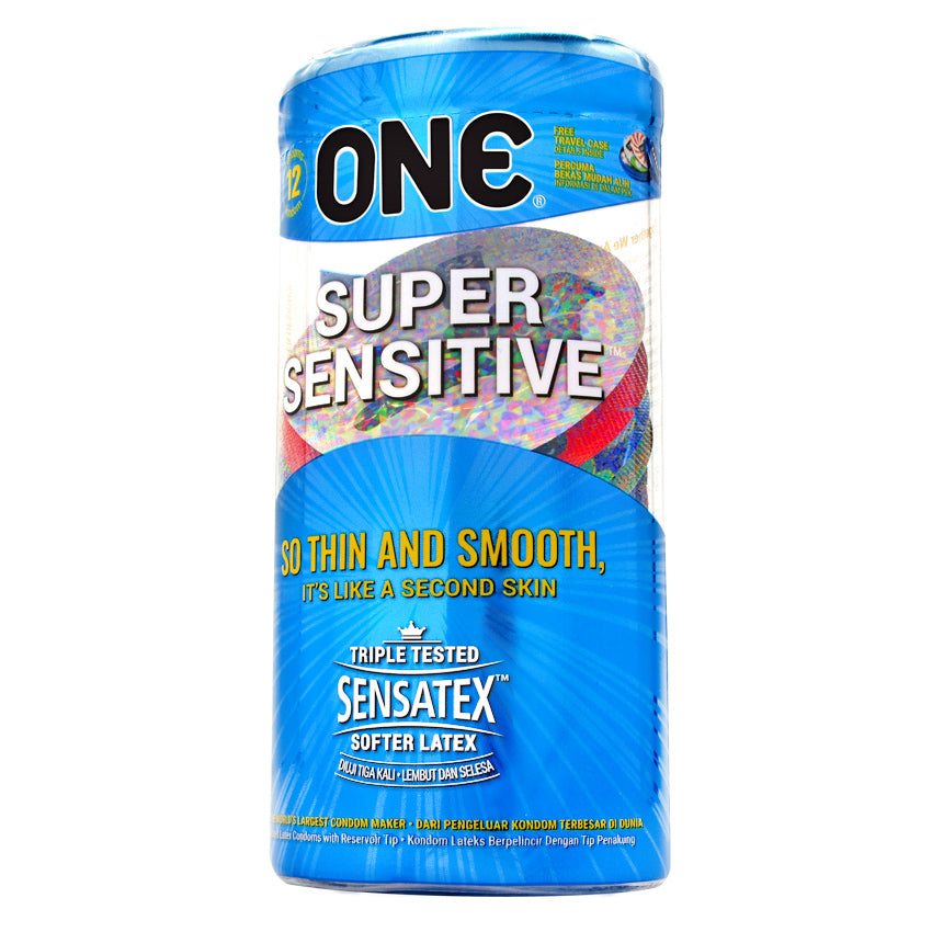 ONE® Kondom True Fit + Super Sensitive + Studs + Mixed Pleasure - 12 Pcs