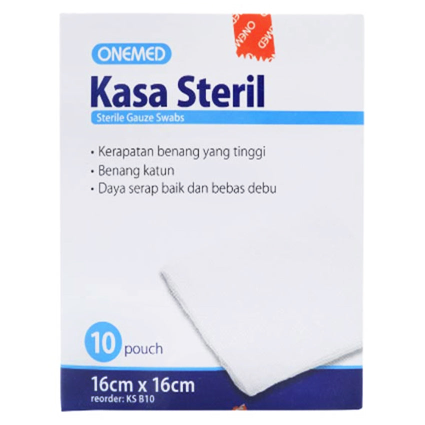 Gambar Onemed Kasa Steril 16x16 cm - 10 Sheets Suplemen Kesehatan
