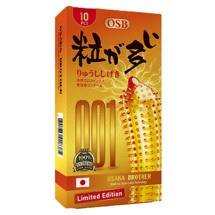 OSB Osaka Brother Kondom 001 Gerigi Extreme Gold - 10 Pcs
