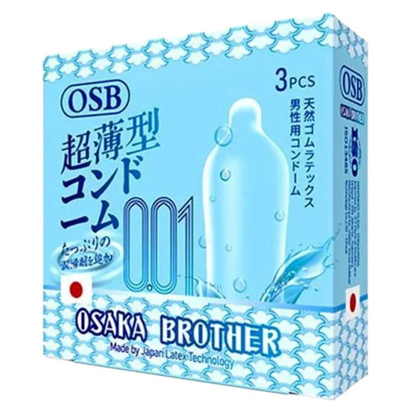 OSB Osaka Brother Kondom 001 Super Tipis Biru - 3 Pcs