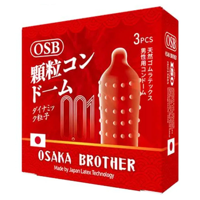 OSB Osaka Brother Kondom 001 Gerigi Merah - 3 Pcs