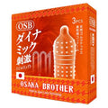 OSB Osaka Brother Kondom 001 Gerigi Xtreme Orange - 3 Pcs