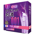 OSB Osaka Brother Kondom 001 Gerigi Pipa Extreme Ungu - 3 Pcs