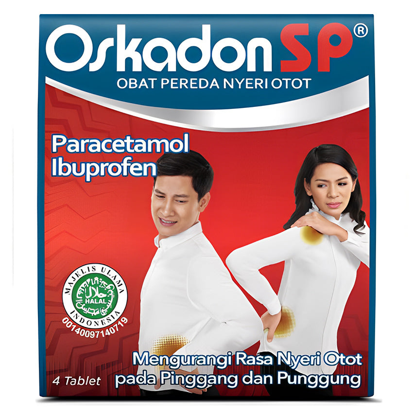 Oskadon SP Pereda Pegal Linu & Nyeri Otot - 4 Tablet
