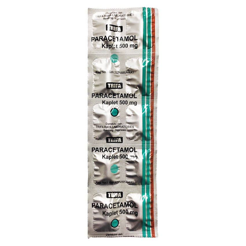 Paracetamol 500 mg Obat Pereda Nyeri - 10 Kaplet [TRL]