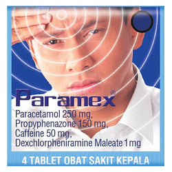 Gambar Paramex Obat Sakit Kepala - 4 Tablet Obat