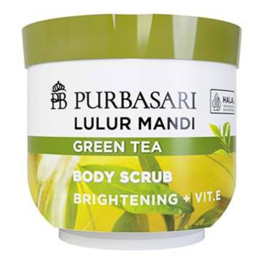 Purbasari Lulur Mandi Green Tea Brightening + Vit E - 200 gr
