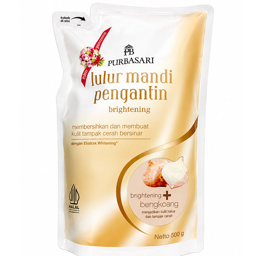 Lulur Mandi Purbasari Pengantin Brightening  Bengkoang - 500 gr