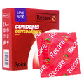 Recare Kondom Dotted & Ribbed Cola - 3 Pcs
