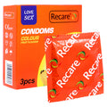 Recare Kondom Colour Fruit Flavour - 3 Pcs