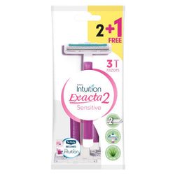 Gambar Schick Exacta 2 Sensitive for Women - 3 Razors Peralatan Cukur