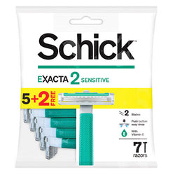 Gambar Schick Exacta 2 for Sensitive Skin - 7 Razors Peralatan Cukur