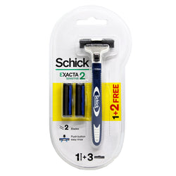 Gambar Schick Exacta 2 System Kit - 1 Razor  2 Cartridges Peralatan Cukur
