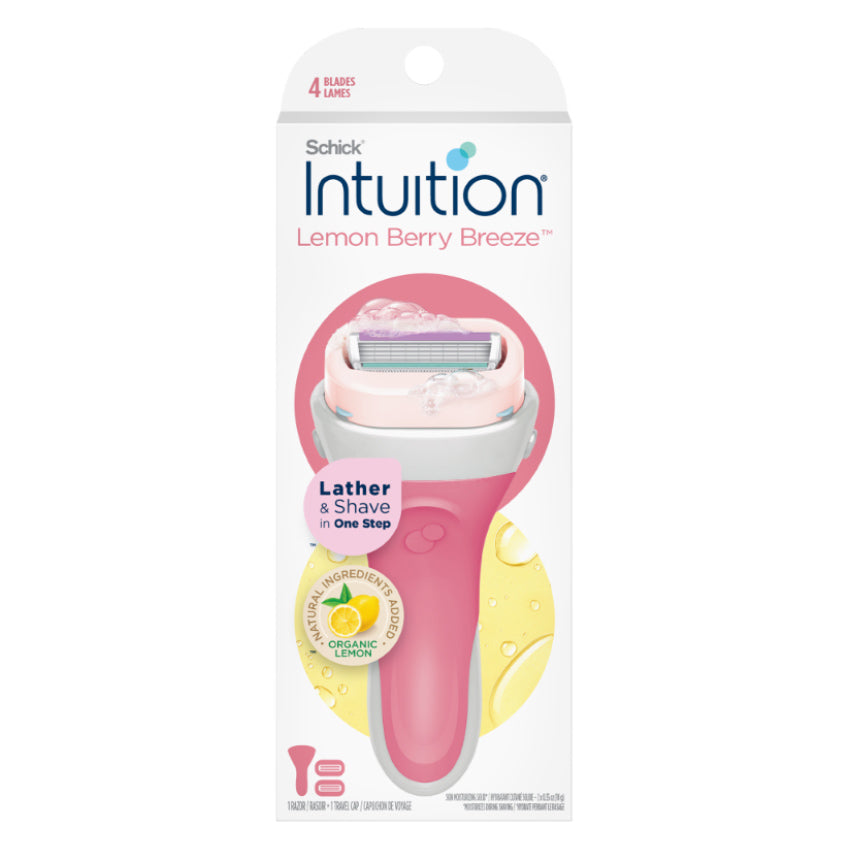 Gambar Schick Intuition Kit Lemon Berry Breeze Women Shaver Jenis Peralatan Cukur