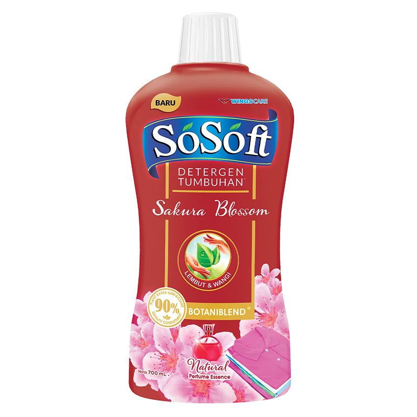 Jual SoSoft Sakura Blossom Liquid Detergent Bottle - 700 mL Harga ...