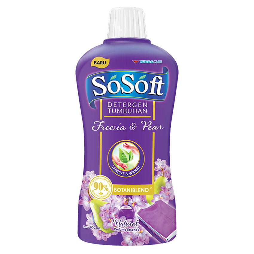 Jual SoSoft Freesia and Pear Liquid Detergent Bottle - 700 mL Harga ...