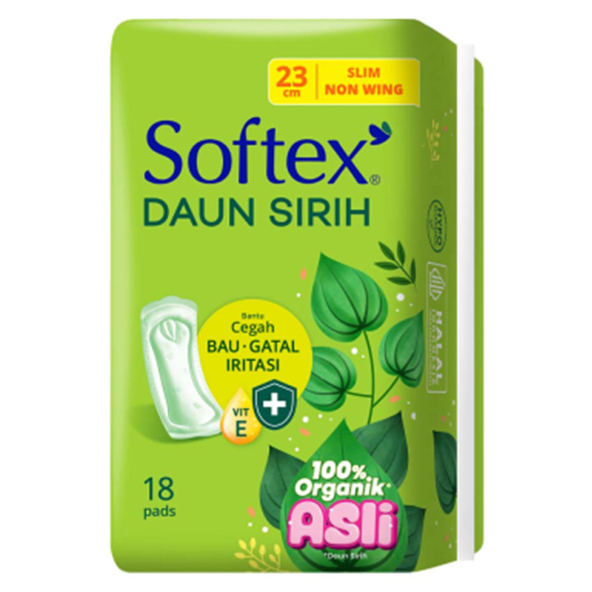 Gambar Softex Daun Sirih Non Wing 23 cm - 18 Pads Jenis Perawatan Ms V